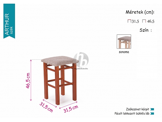Konyhai ülőke - Arthur ülőke