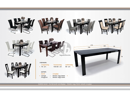 Étkezőasztalok - Piero asztal