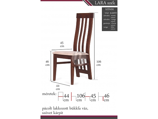 Étkezőszékek - Lara szék
