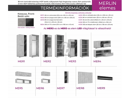 TV állványok - Merlin TV-állvány 160cm