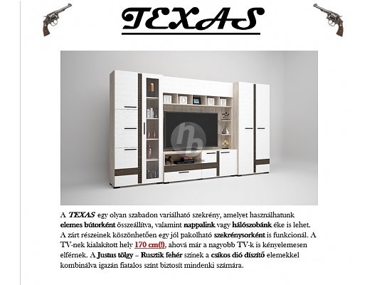 Modern szekrénysorok - Texas szekrénysor