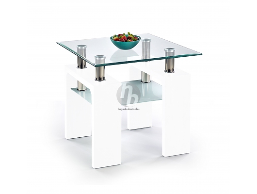 Üveg dohányzóasztal - Diana H Kwadrat dohányzóasztal