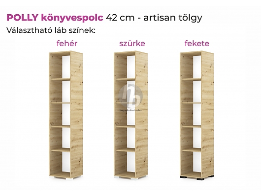 Polcok, térelválasztók - Polly könyvespolc 42cm